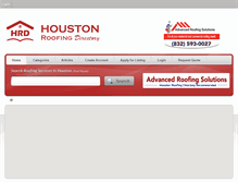 Tablet Screenshot of houstonroofingdirectory.com